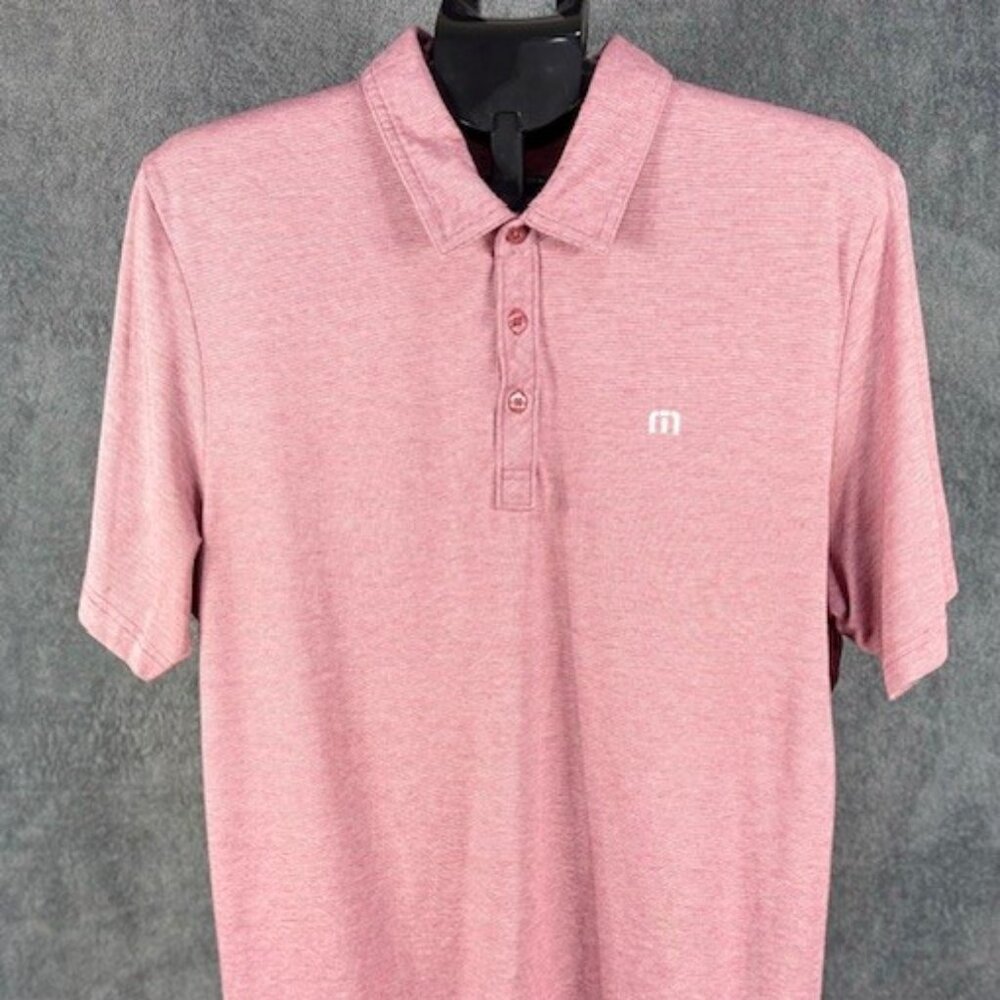 Travis Matthew Short Sleeved Cotton Blend Red Polo Golf Shirt Men's XL